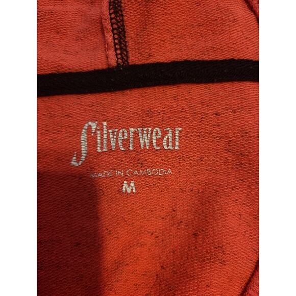 Silverwear medium womens vneck static orange hooded sweater - Picture 3 of 8